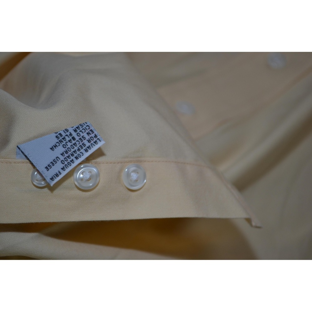 VTG Lucchese Classics Shirt Mens XL Yellow Western‎ Cowboy Button Up Long Sleeve - Picture 9 of 16